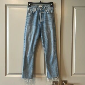 Citizens of Humanity Charlotte high rise straight crop Jean in Parlay, size 23
